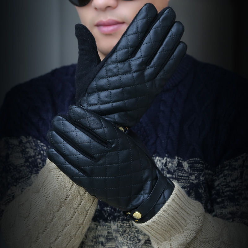 Gants pour homme      en Laine Cachemire - Ref 2782616 Image 3