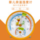 美德时TH201婴儿房温度表家用室内高精度儿童温湿度计卡通带支架