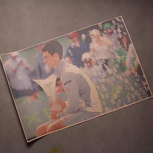 小德海报Nole德约科维奇宣传画Djoker网球球星健身房网球馆装饰画