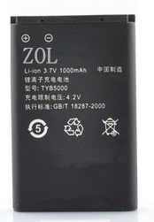 天语TYB5000电池 F6206 A1600 B2030C B2033C F6219 M610电池