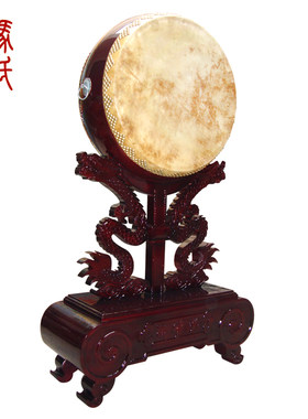 马氏传奇15寸牛皮兴旺鼓工艺兴旺鼓雕刻鼓架兴旺鼓礼品鼓优质牛皮