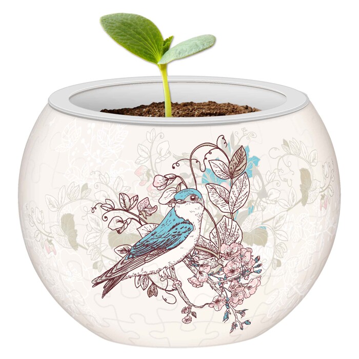 盆栽花盆3D-JP立体拼图