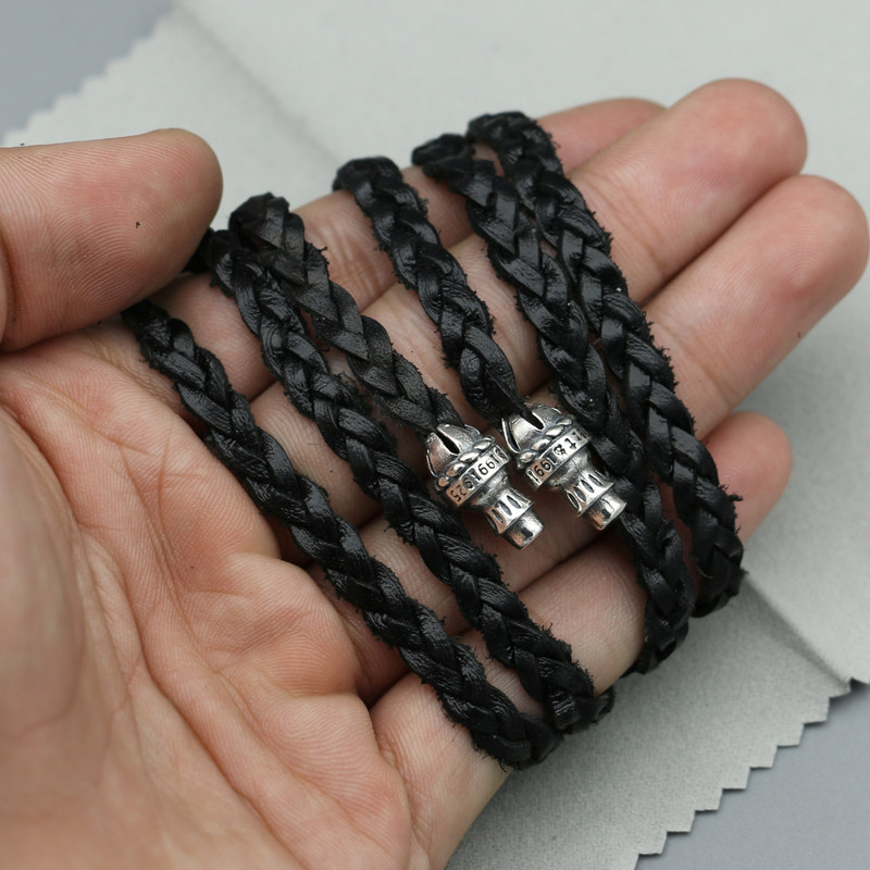 Scout oxhide rope Necklace Pendants High-end Sterling Silver Rivets Snatchin the Accessories/Fashion Jewelry, Pendant/Pendant  category - from Buy2taobao.com to provide professional Taobao agent buy service
