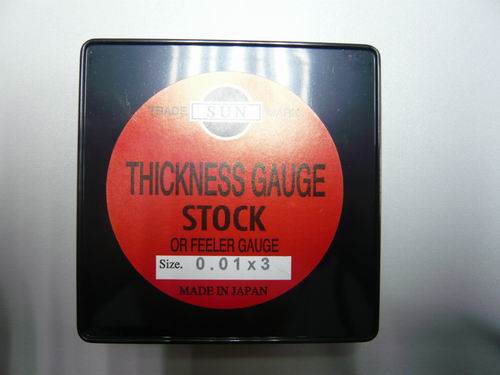 日本SUN间隙片塞尺厚度片0.01mm厚度/3米长度