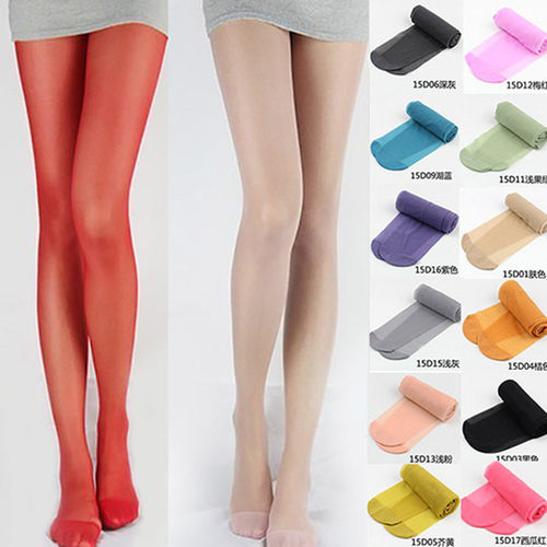 袜子女夏季天鹅绒糖果色打底袜