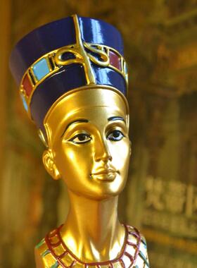 包邮现代简约家居大厅尼罗河装饰艳后摆设古埃及传奇人物雕塑摆件