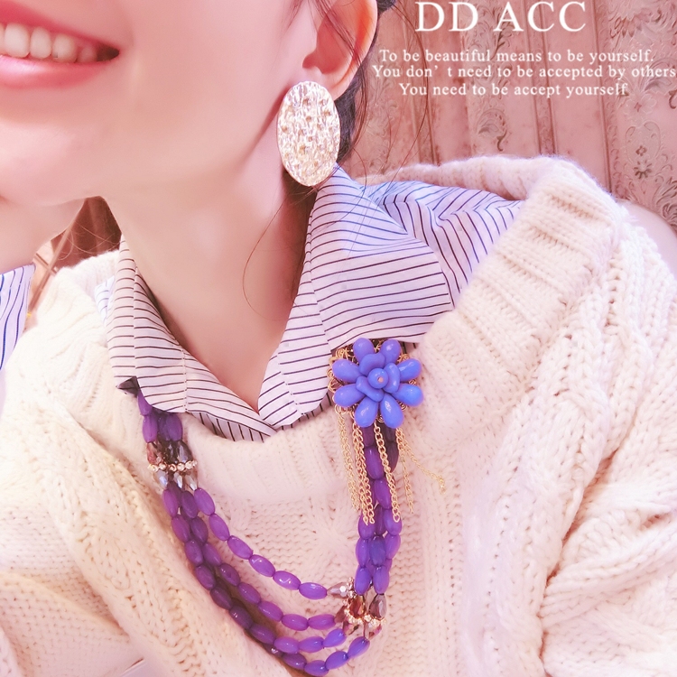 原创自制超美夸张百搭亚克力花朵