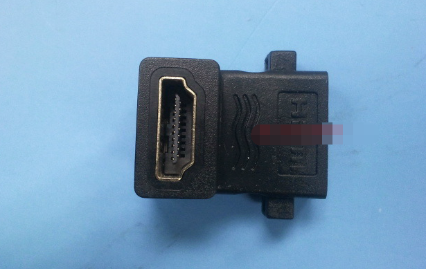 HDMII高清转接头 HDMI母对母带锁 HDMI90°母对母