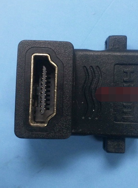 HDMII高清转接头 HDMI母对母带锁 HDMI90°母对母