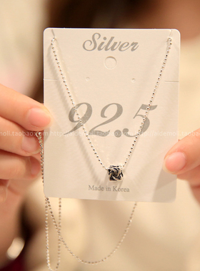 韩国进口饰品起范儿银925银圆球