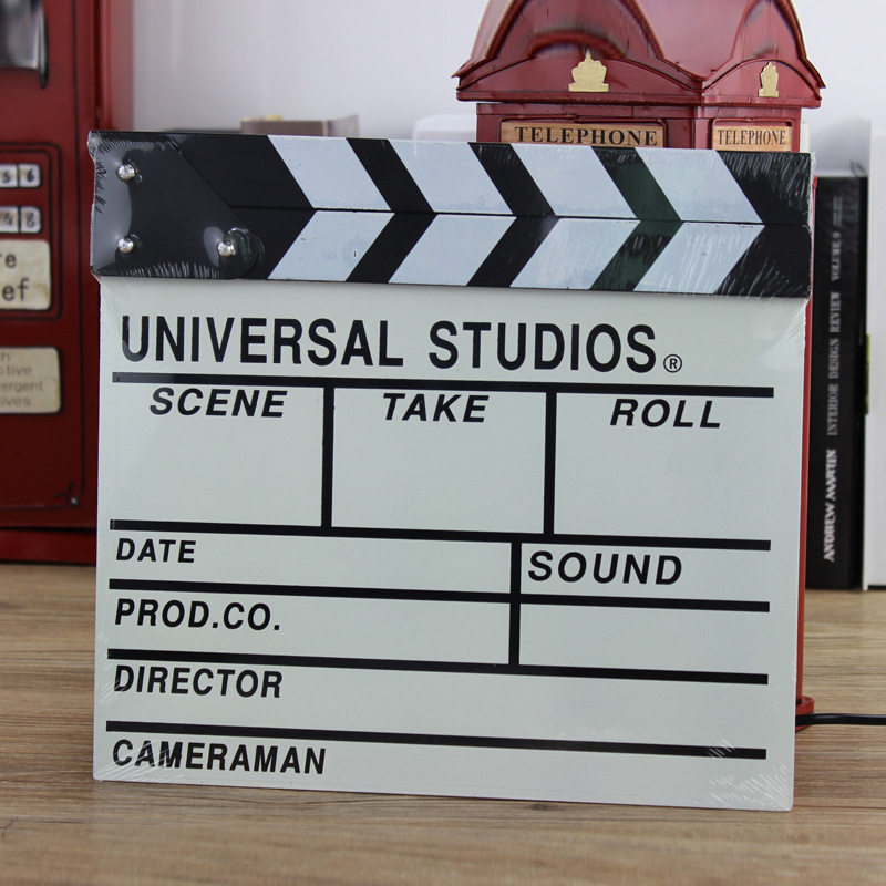 zakka杂货 场记板导演板 木质小黑板留言板文艺电影拍摄拍照道