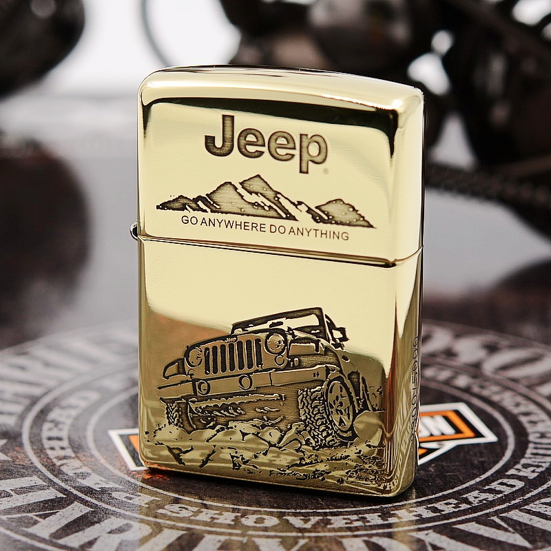 夜色zippo正品  纯铜 古银 精雕 Jeep汽车 大吉普