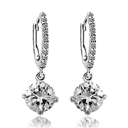 Mu-Mu-temperament female hypo-allergenic jewelry rhinestones earrings like Joker Korea contracted Japanese and Korean synthesis zirconium gyrophora ornaments