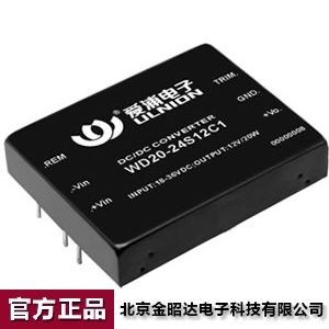 爱浦桑美电源模块 DC-DC 宽输 20W12V转12V WD20-12S12C1可开票
