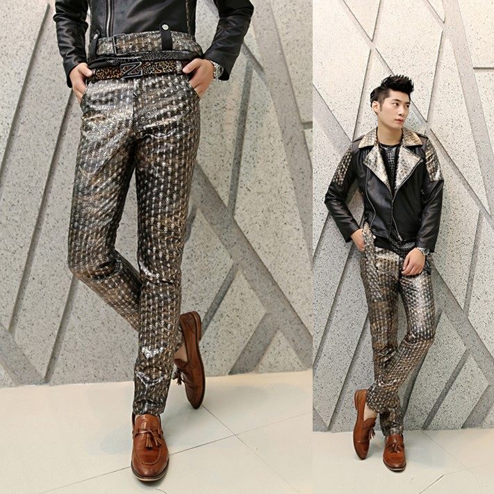 Pantalon cuir homme pour jeunesse pour automne - Ref 1494162 Image 1