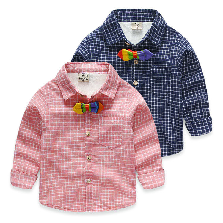 Chemise garcon à manche longue - Ref 2082173 Image 1