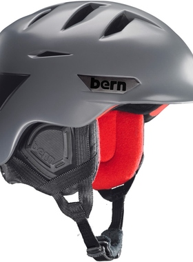 Bern滑雪头盔Rollins灰色大码3XL单板双板超轻一体头围57-59cm