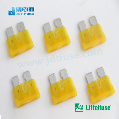 力特Littelfuse中号汽车保险丝0287020.PXCN插片20A/32V 2000/盒