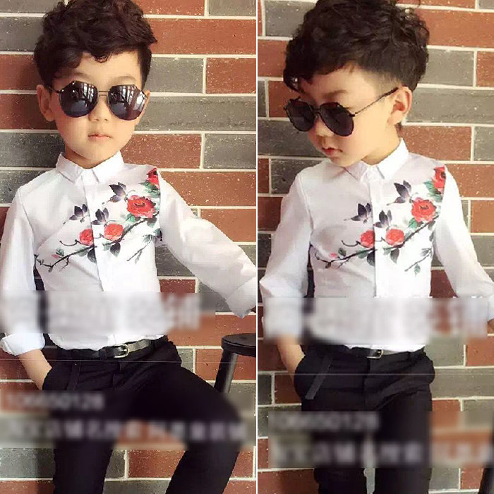 Chemise garcon à manche longue - Ref 2073629 Image 1