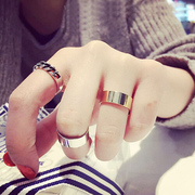 Powder makeup to buy two get one free Korea Korean temperament wild fashion jewelry rhinestone ring set of three more rings