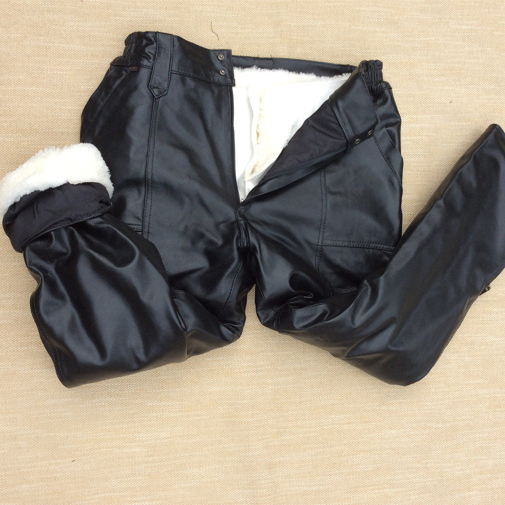 Pantalon cuir homme droit pour hiver - Ref 1492352 Image 1