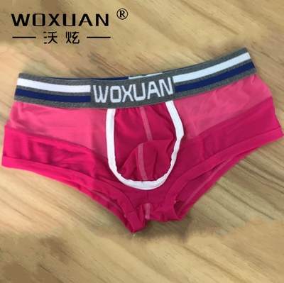 锦纶透明网孔男士内裤