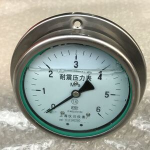 耐震压力表 轴向带边全不锈钢耐振防震压力表 YN-100bf-lv 0-6mpa