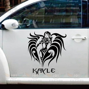 英雄联盟 审判天使 凯尔 周边 墙贴车贴笔记本贴机箱贴摩托车贴