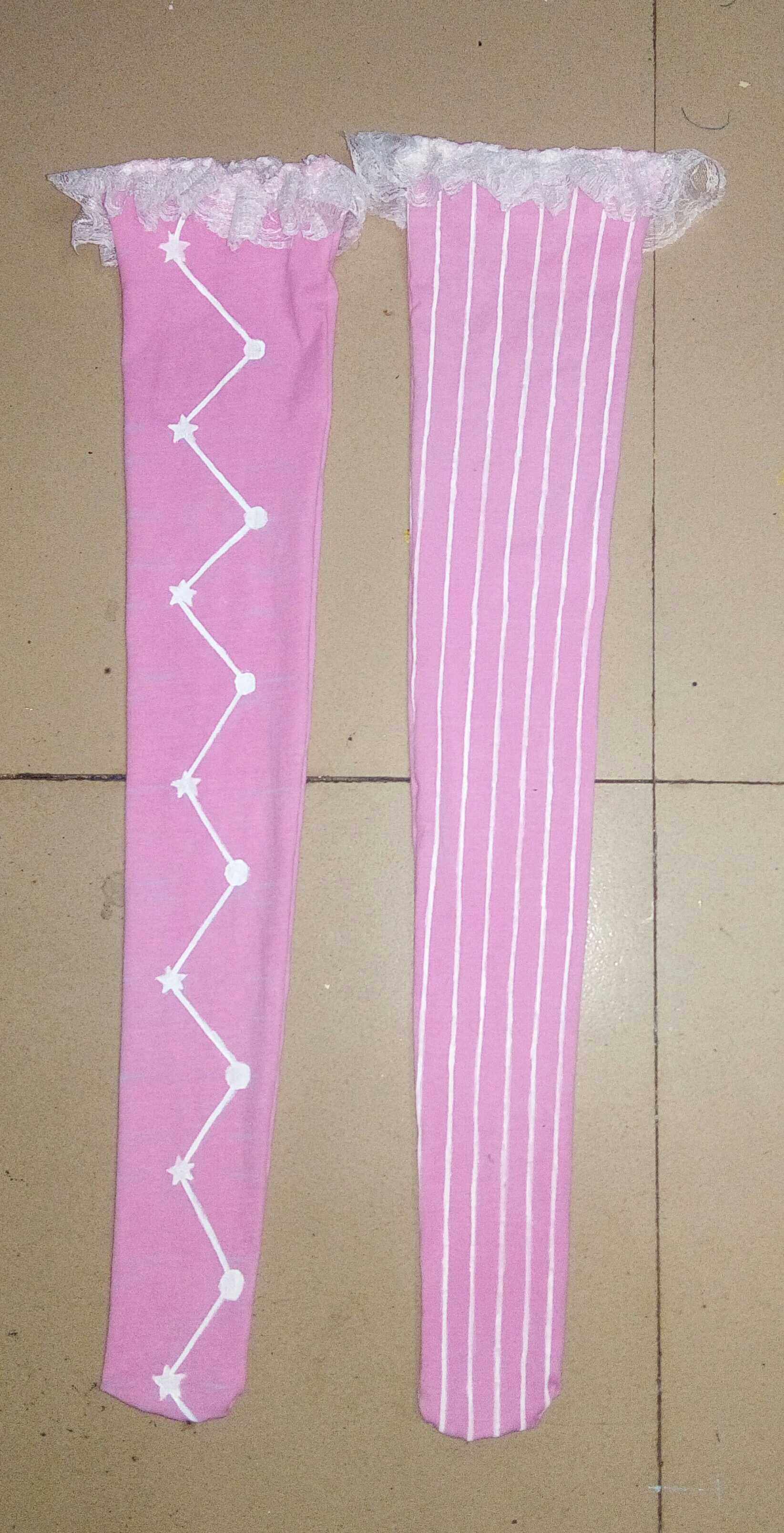 lovelive南小鸟星空觉醒cosplay粉色袜子腿链定做