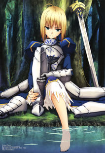 日本动漫海报 圣杯之战命运之夜Fate/stay night动漫装饰画D7506C