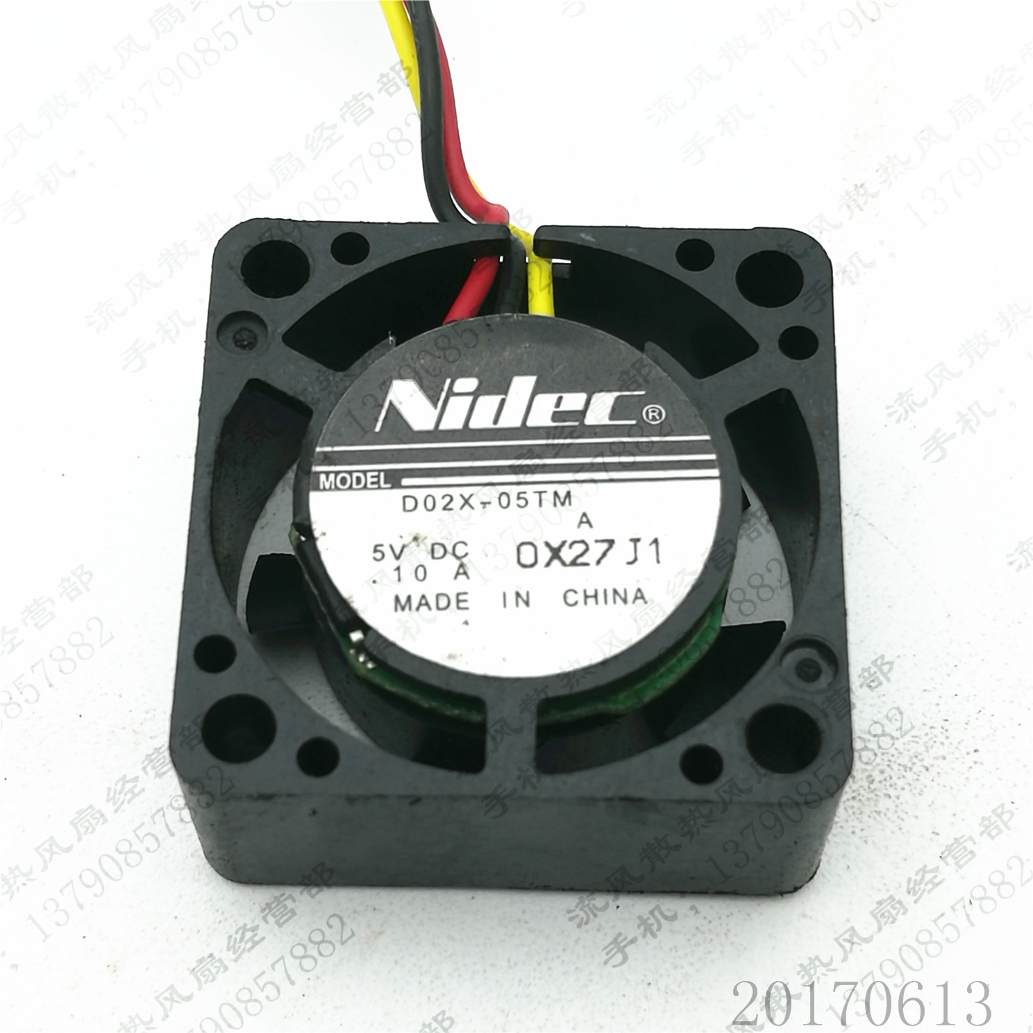 原装 NIDEC D02X-05TM 5V .10A 2510 2.5CM 3线 静音散热风扇