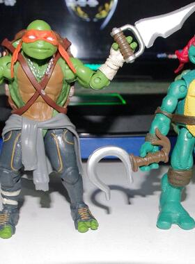 Playmates 忍者神龟动画版 关节超可动 人偶模型 正版散货玩具