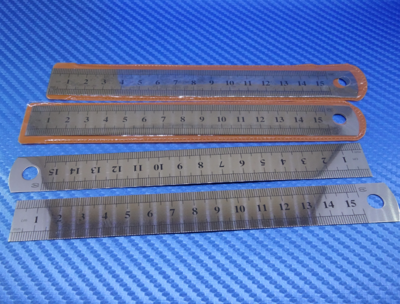 耳机导管精细测量直尺 不锈钢直尺 动铁单元导音管长度裁剪测量尺