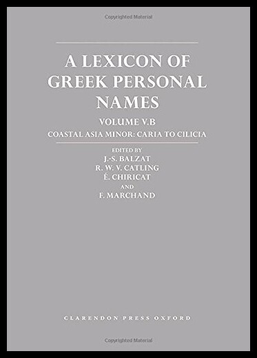 【预售】A Lexicon of Greek Personal Names: Volume V.B: Co