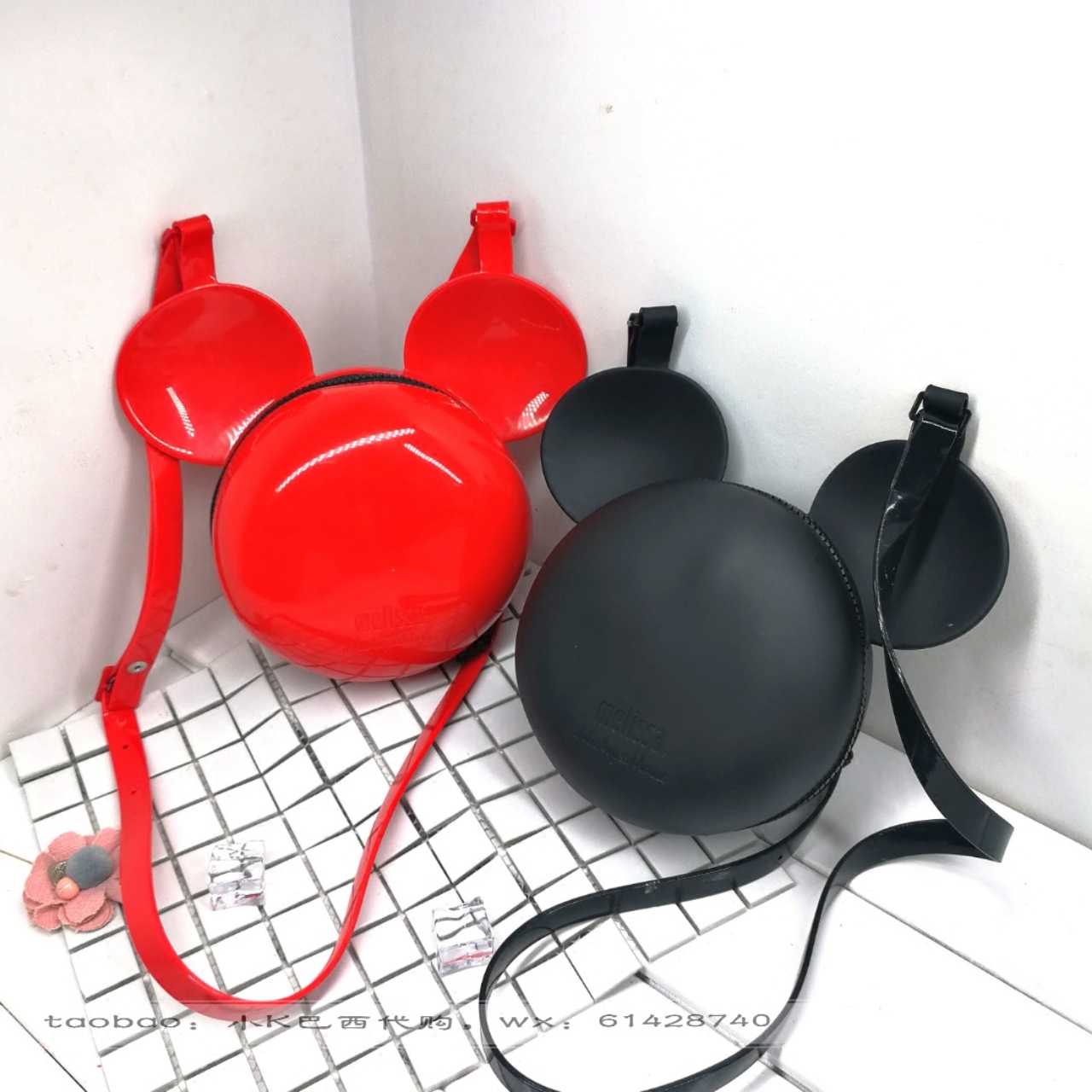 Brazil Melissa Jelly bag Savory Disney Big ears Mickey Messenger One shoulder Jelly bag knapsackin the Leather/Lady bags/Men's bag, Ms. bags  category - from Buy2taobao.com to provide professional Taobao agent buy service