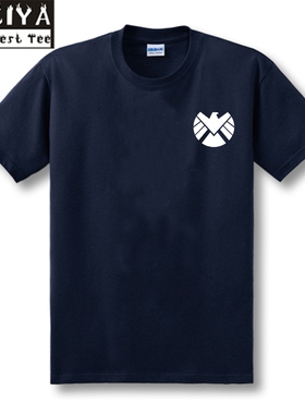 神盾局特工T恤复仇者联盟2漫威MARVEL美国队长雷神短袖夏季男衣服