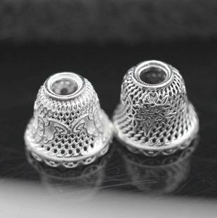 手工正品 曼谷 原创设计蝙蝠幸福花篮配件摆件1.45cm 925纯银 泰银