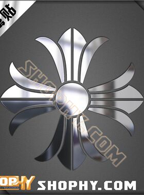 克罗心ChromeHearts金属贴动漫周边手机自行车汽车贴纸09