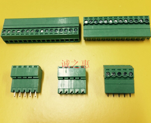 插拔式接线端子15EDGK-3.81-2P3P4P5P6P7P8P10P12P弯脚直脚8A125V