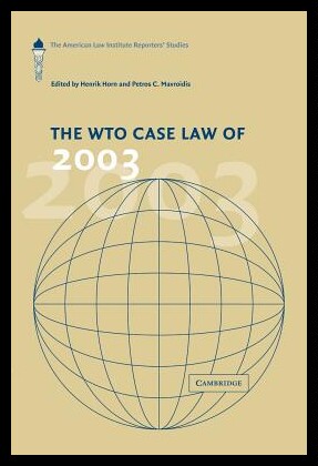 【预售】The Wto Case Law of 2003: The American