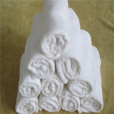 宾馆白色美容院超细纤维洗脸毛巾