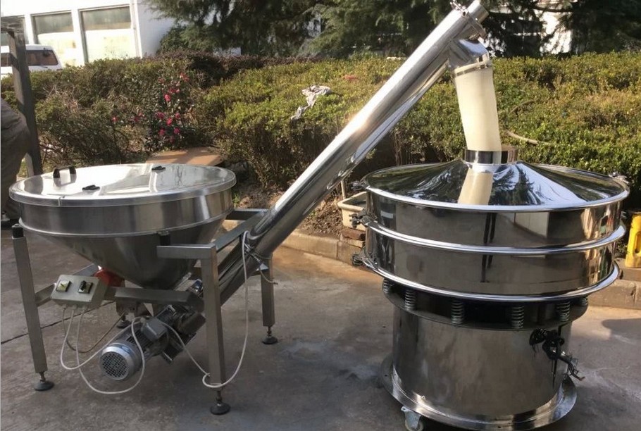 螺旋振动筛分机 给料筛分一体机 旋振筛粉机上料机旋振筛厂家报价