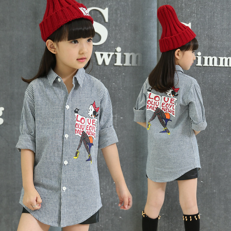 Chemise fille à manche longue - Ref 2086165 Image 1