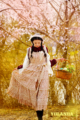 pinkhouse风森系洋装纯棉连衣裙