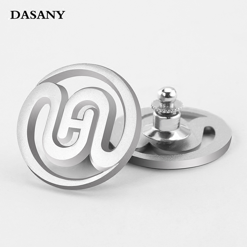 银色镂空徽章制作 锌合金压铸司徽胸章领徽标 企业logo不锈钢胸针