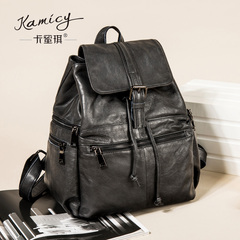 Camilla Pucci autumn/winter new style leather backpack leather bag fashion trends leisure travel Academy wind bag