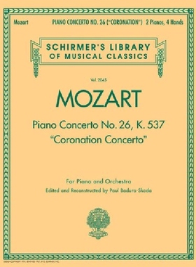 【预订】Piano Concerto No. 26, K. 537 (