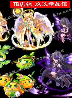 falsh 矢量游戏 紫色蝴蝶仙女 女神雅典娜  粽子小精灵素材文件