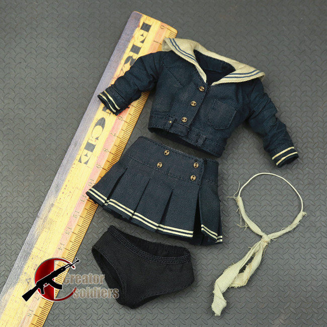森哥 1:6 兵人 HT 洋娃娃 专扁衰仔 美少女特工队 衣服裙子套装