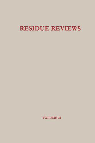 【预订】Residue Reviews: Residues of Pestici...